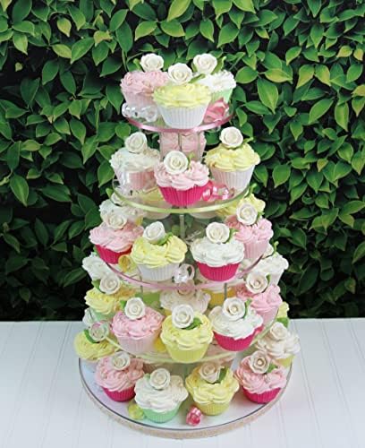 Premium Edible Roses with Leaves, Edible Sugar Cake & Cupcake Flower Kit, by Global Sugar Art, White