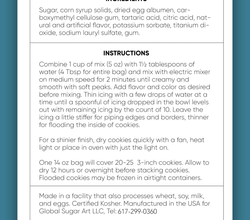 Cookie Icing Mix