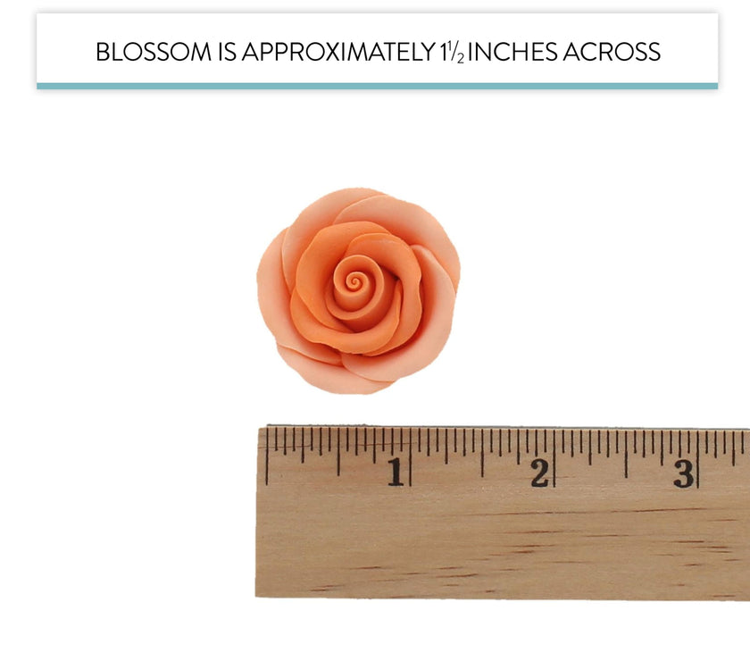Premium Roses for Decorating Cakes and Cupcakes, by Global Sugar Art, Medium, Lavender Pink Yellow Peach