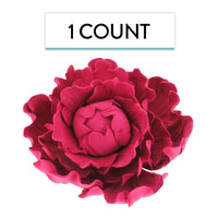 Premium Peony Sugar Flower by Global Sugar Art, Magenta