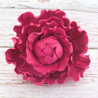 Premium Peony Sugar Flower by Global Sugar Art, Magenta