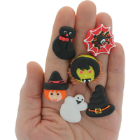 Halloween Cupcake Toppers, Edible Royal Icing Decorations by Global Sugar Art (Witch & Cat)