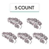 Eucalyptus Sugar Flowers for Cake Decorating, by Global Sugar Art, 5 Count, Mauve