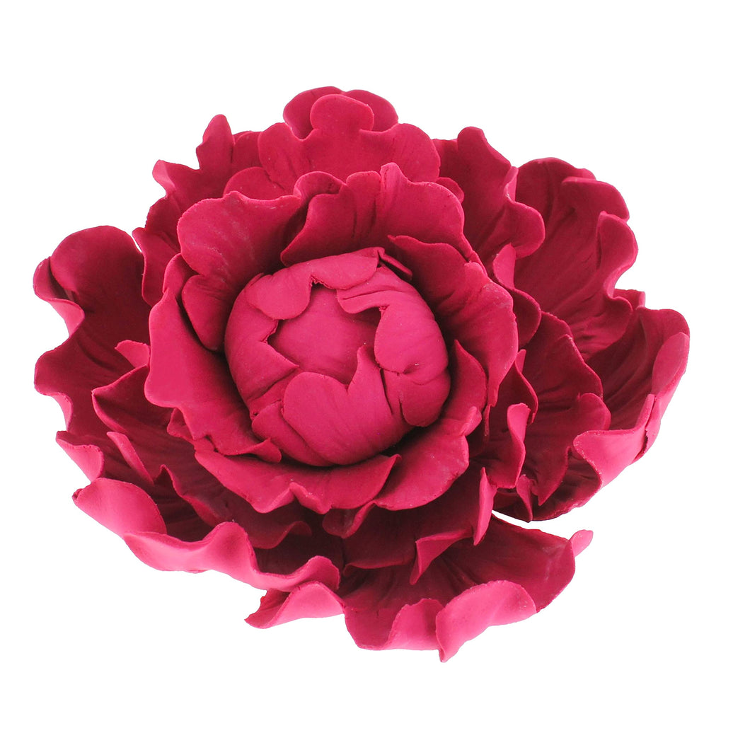 Premium Peony Sugar Flower by Global Sugar Art, Magenta