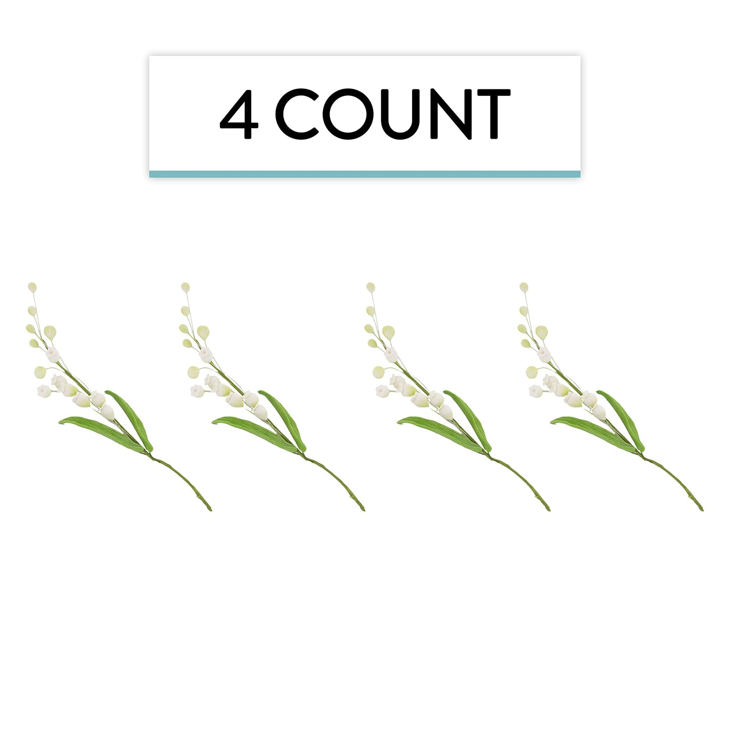 Lily of the Valley Spray with Leaves