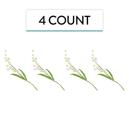 Lily of the Valley Spray with Leaves