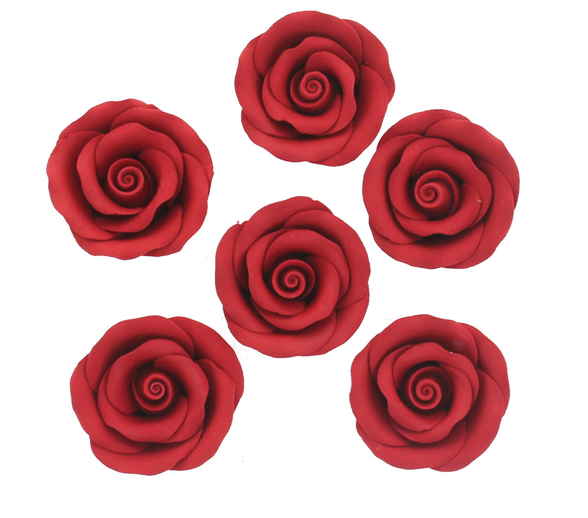 Premium Roses for Decorating Cakes and Cupcakes, by Global Sugar Art, Medium, Lavender Pink Yellow Peach