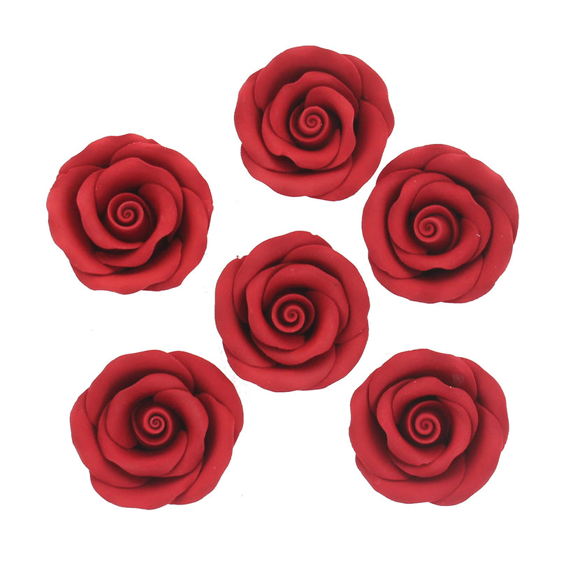 Premium Roses for Decorating Cakes and Cupcakes, by Global Sugar Art, Medium, Lavender Pink Yellow Peach