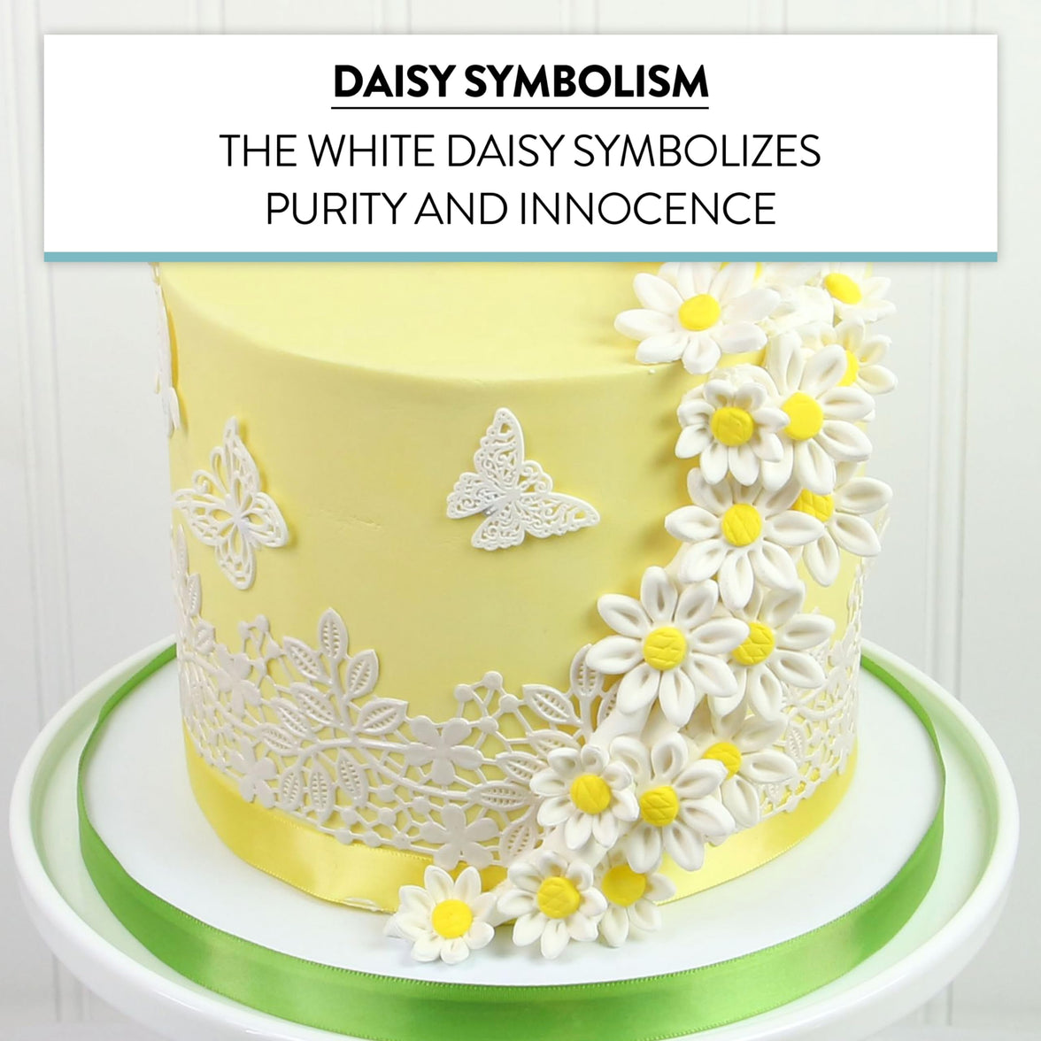 Edible Daisy Cake Decorations, White and Yellow Sugar Flowers, Unwired 1 Inch, Daisy Cupcake Toppers, Edible Flowers Cake Decorations by Chef Alan Tetreault, Global Sugar Art