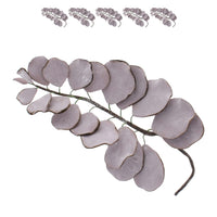 Eucalyptus Sugar Flowers for Cake Decorating, by Global Sugar Art, 5 Count, Mauve