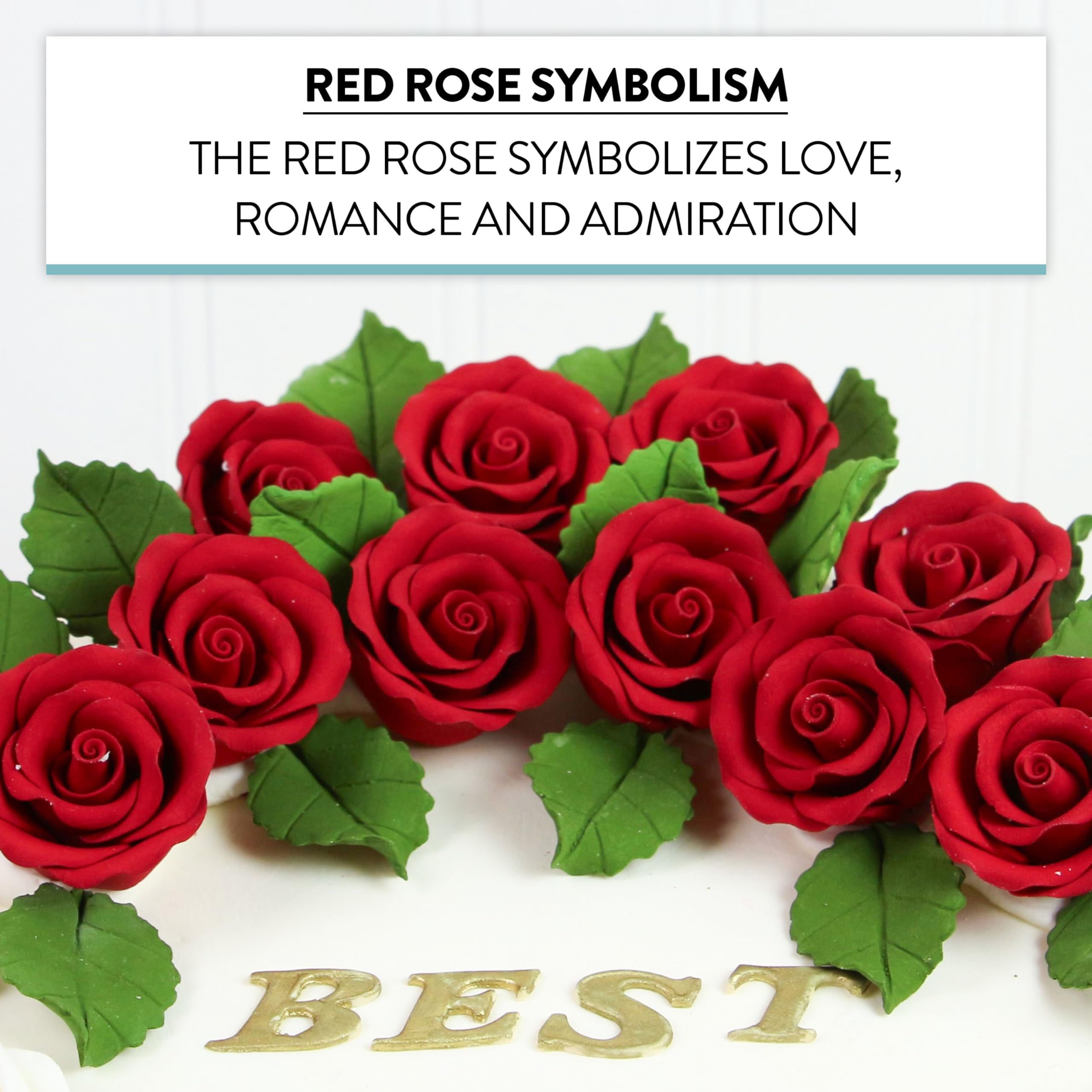 Premium Roses for Decorating Cakes and Cupcakes, by Global Sugar Art, Medium, Lavender Pink Yellow Peach