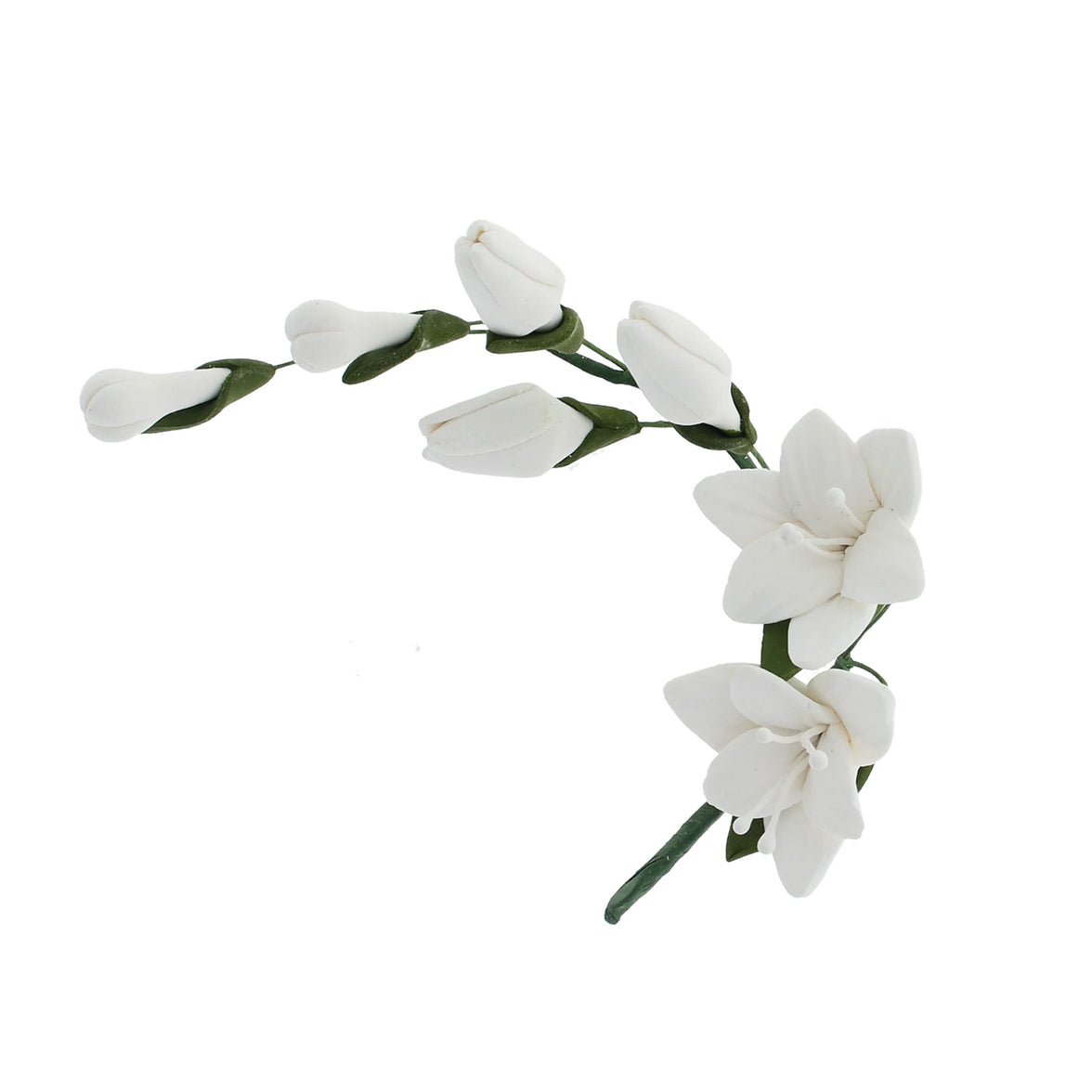 Freesia Sugar Cake Flower Filler Spray, by Global Sugar Art, White, 3 Count