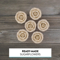 Premium Roses for Decorating Cakes and Cupcakes, by Global Sugar Art, Medium, Lavender Pink Yellow Peach