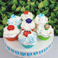 Under the Sea Royal Icing Decorations for Birthday Cakes, Cupcakes and Cookies, by Global Sugar Art
