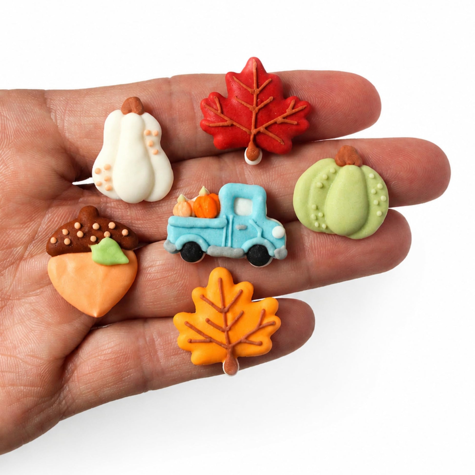 Fall cupcake toppers - scale and size reference
