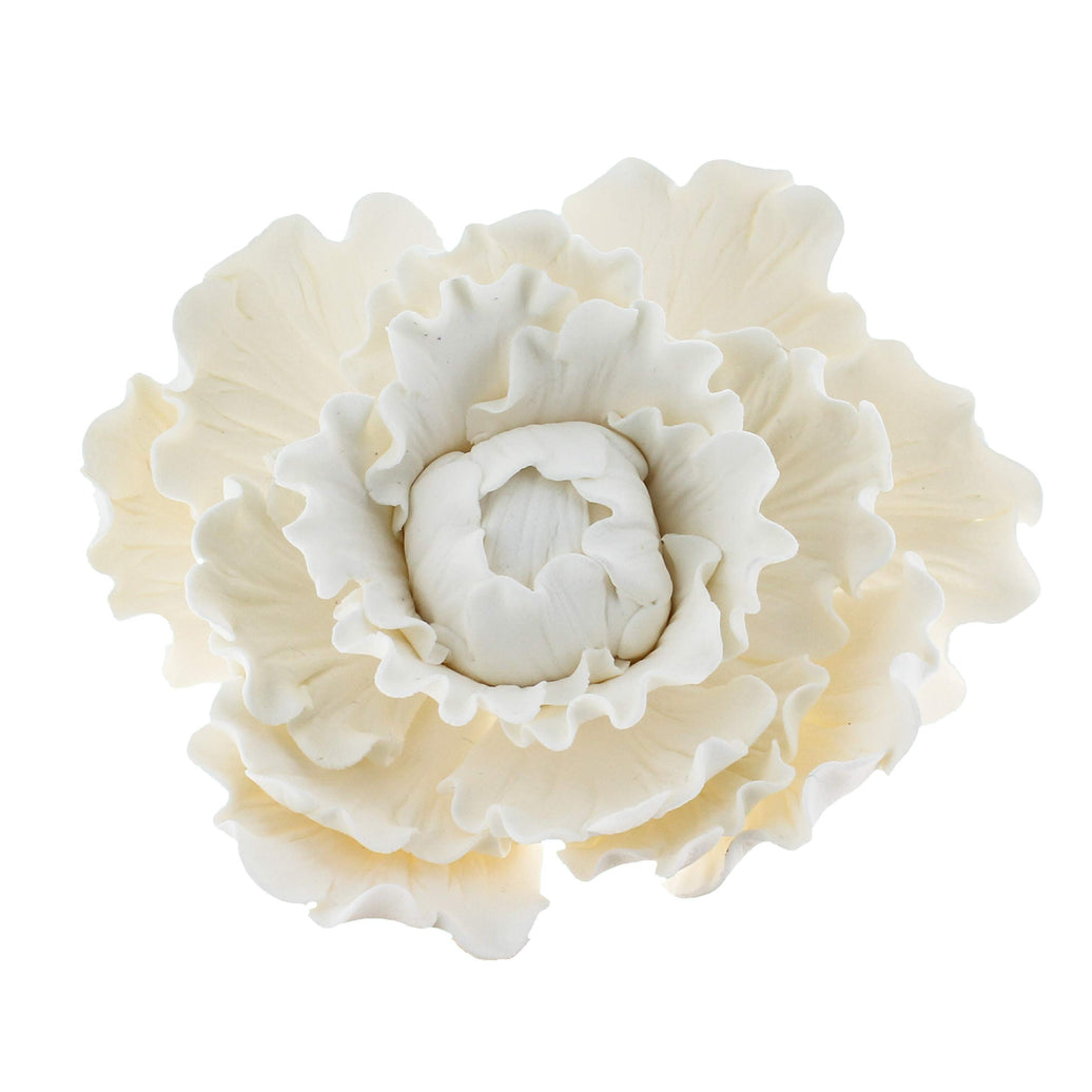 Premium Peony Sugar Flower by Global Sugar Art, White