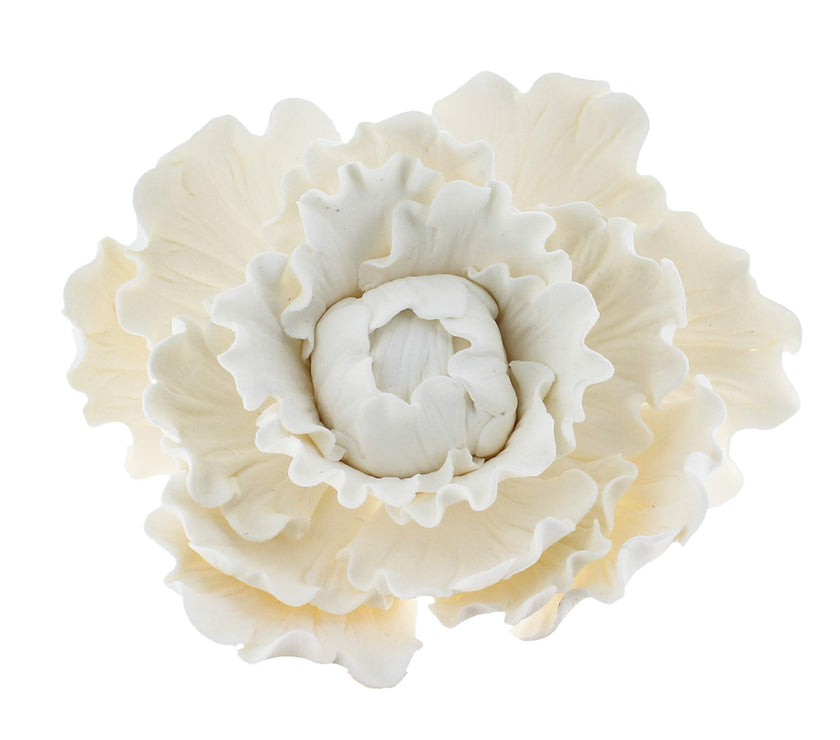Premium Peony Sugar Flower by Global Sugar Art, White