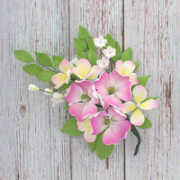 Impatiens Sugar Cake Flower Spray, by Global Sugar Art, Pink, 1 Count