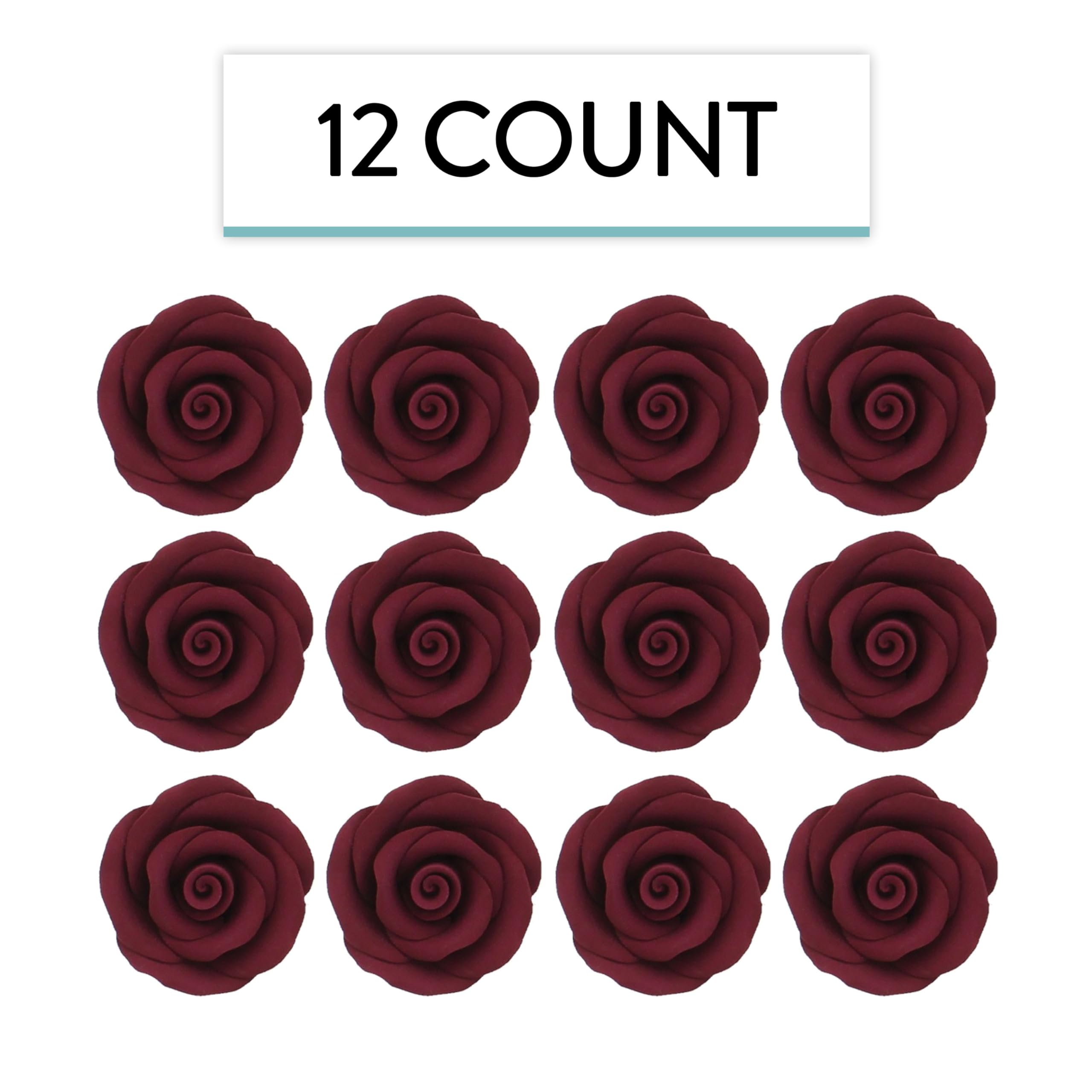 Premium Roses for Decorating Cakes and Cupcakes, by Global Sugar Art, Medium, Lavender Pink Yellow Peach