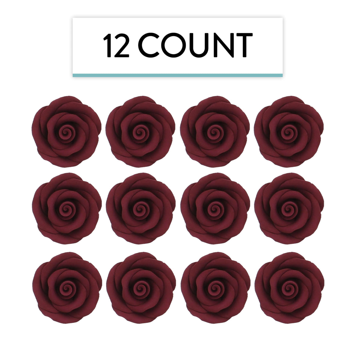 Premium Roses for Decorating Cakes and Cupcakes, by Global Sugar Art, Medium, Lavender Pink Yellow Peach