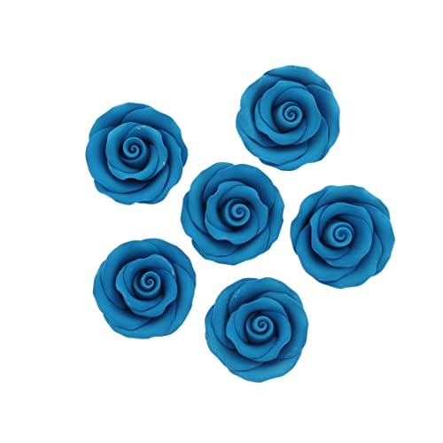 Premium Roses for Decorating Cakes and Cupcakes, by Global Sugar Art, Medium, Lavender Pink Yellow Peach