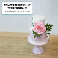 6x6 Inch Square Cake Dummy – Styrofoam Fake Cake for Decorating, Display & Practice, by Global Sugar Art