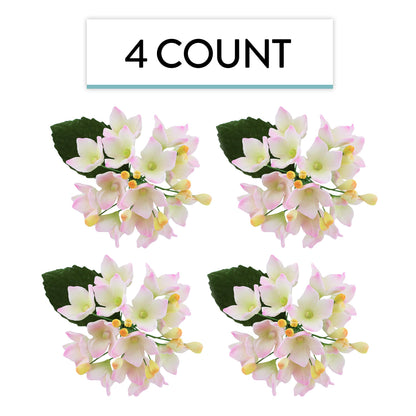 Pink Hydrangea Blossom Spray, 4 Count