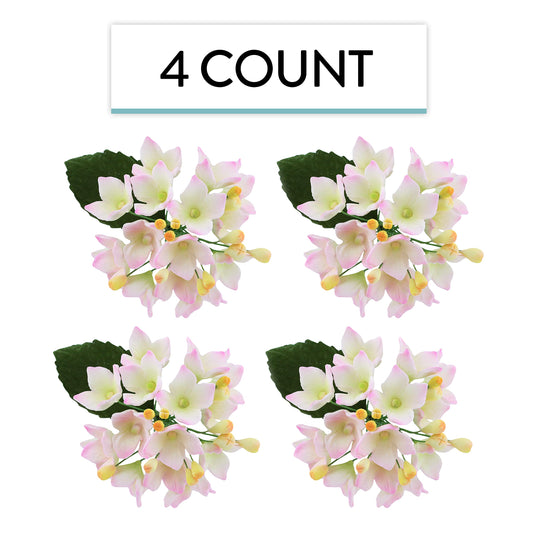 Pink Hydrangea Blossom Spray, 4 Count