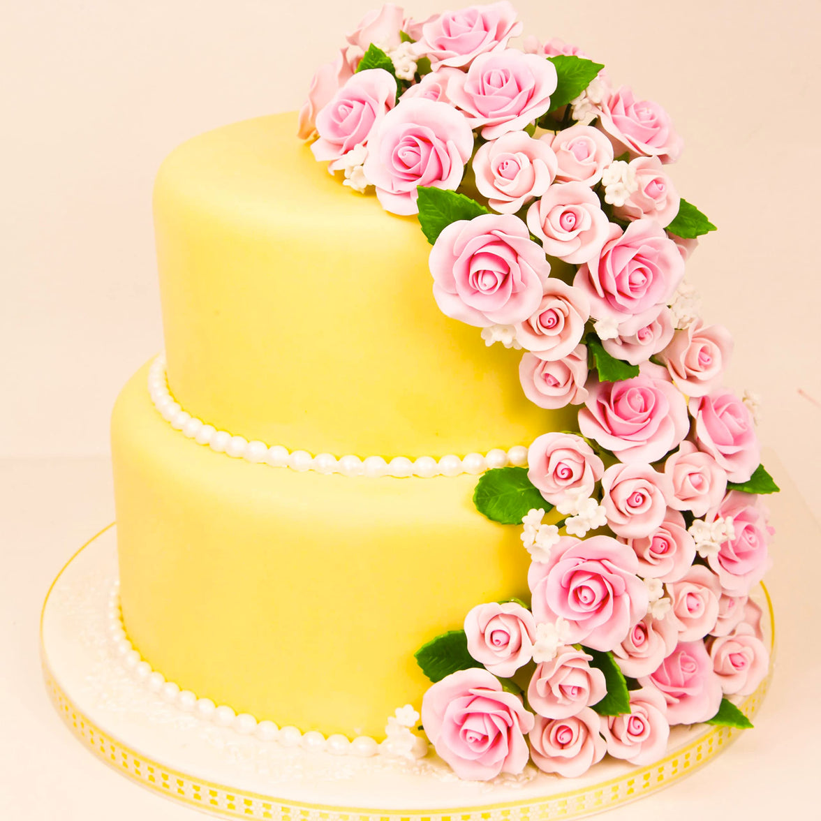 Shrub Rose Sugar Flowers for Cakes, by Global Sugar Art, Small, Pink