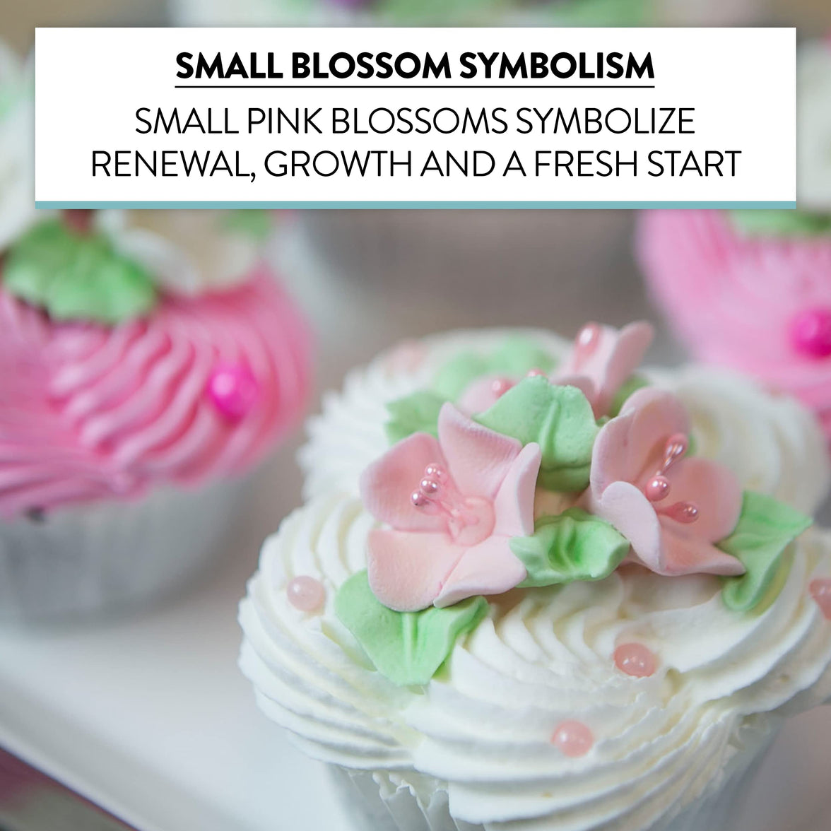 Global Sugar Art Blossom Sugar Cake Flowers with Pearl Stamens, Pink, by Chef Alan Tetreault