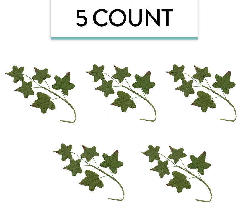 Ivy Leaf  Spray  Cake Decoration by Chef Alan Tetreault, Global Sugar Art, 5 Count