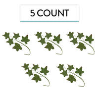 Ivy Leaf  Spray  Cake Decoration by Chef Alan Tetreault, Global Sugar Art, 5 Count