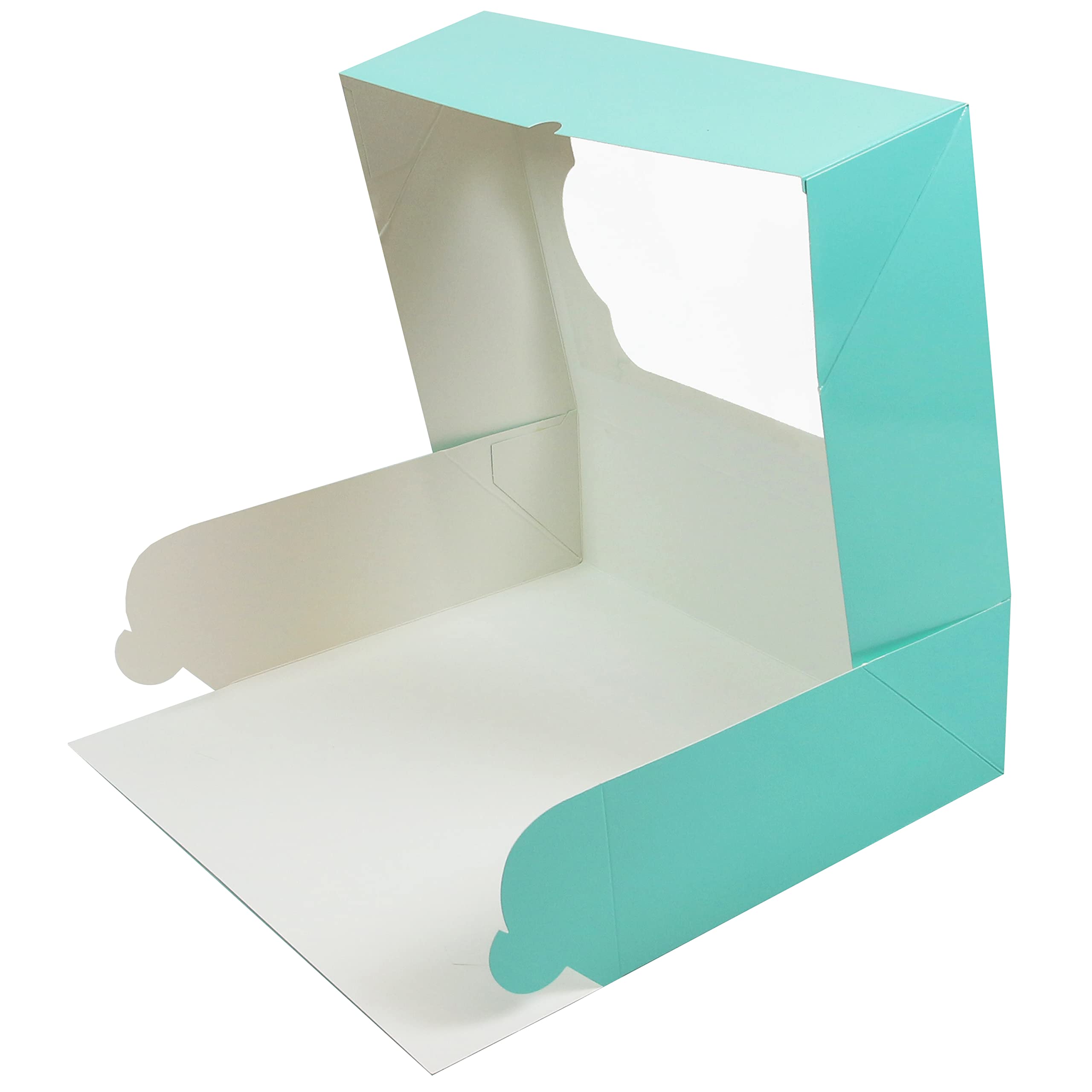 Global Sugar Art Auto-Popup 1/8 Sheet Box with Window, 10 x 7 x 4 Inches