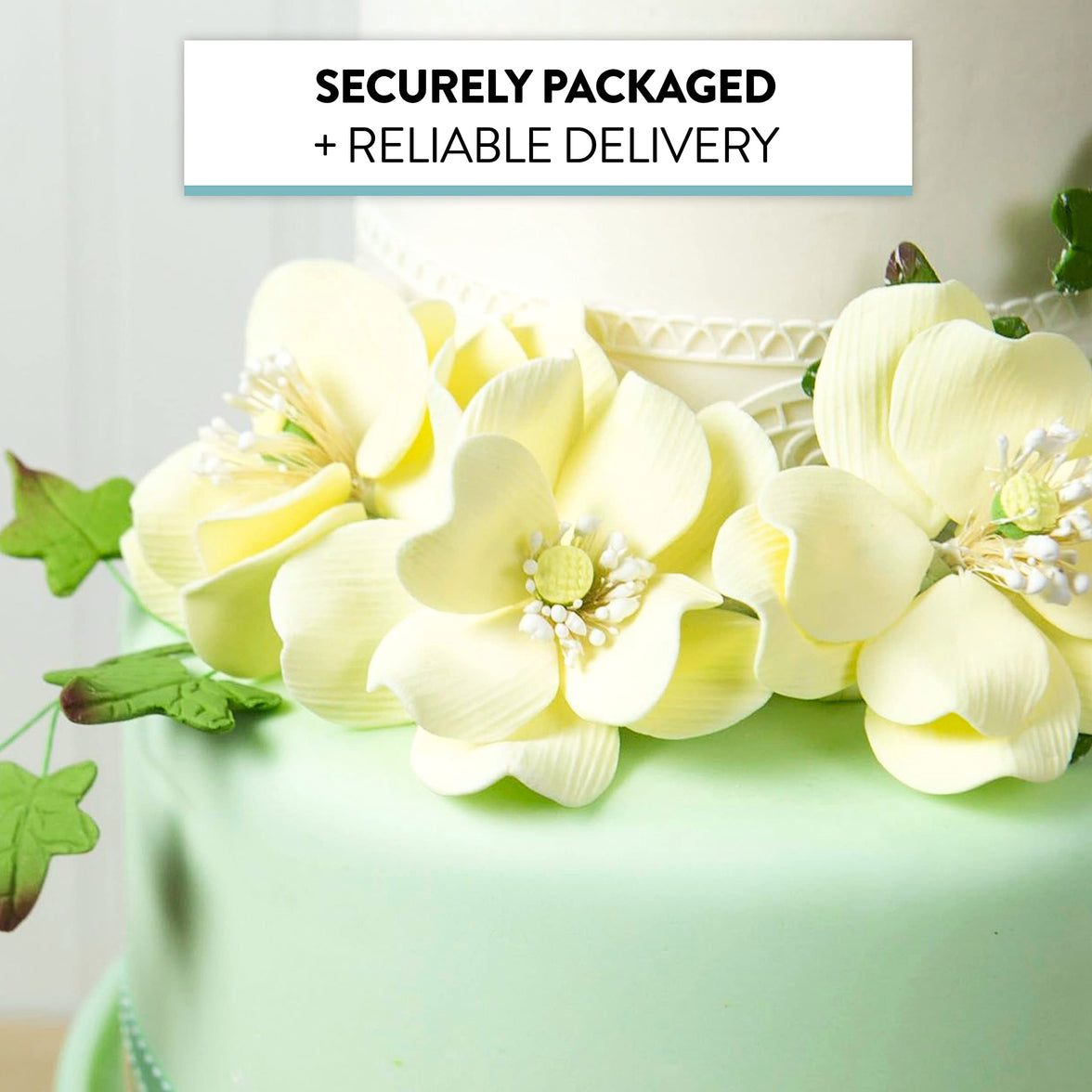 Wild Roses, Dogwood Rose Sugar Cake Flowers, by Global Sugar Art, Yellow