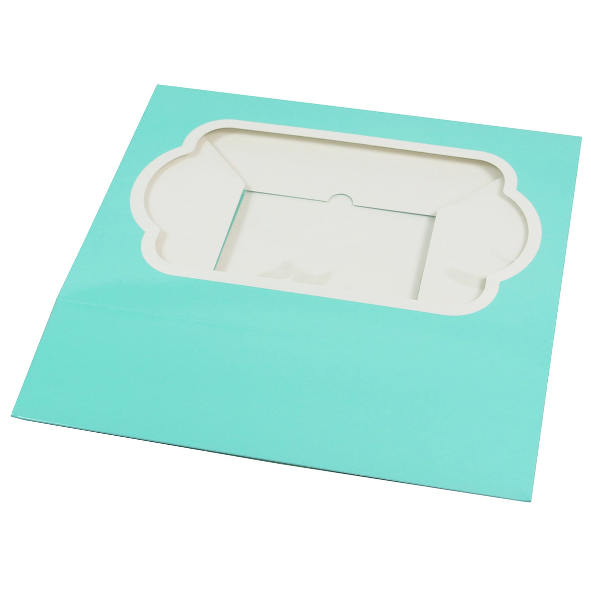Global Sugar Art Auto-Popup Cupcake Box Muffin Box with Insert and Window, 10 x 7 x 4 Inches