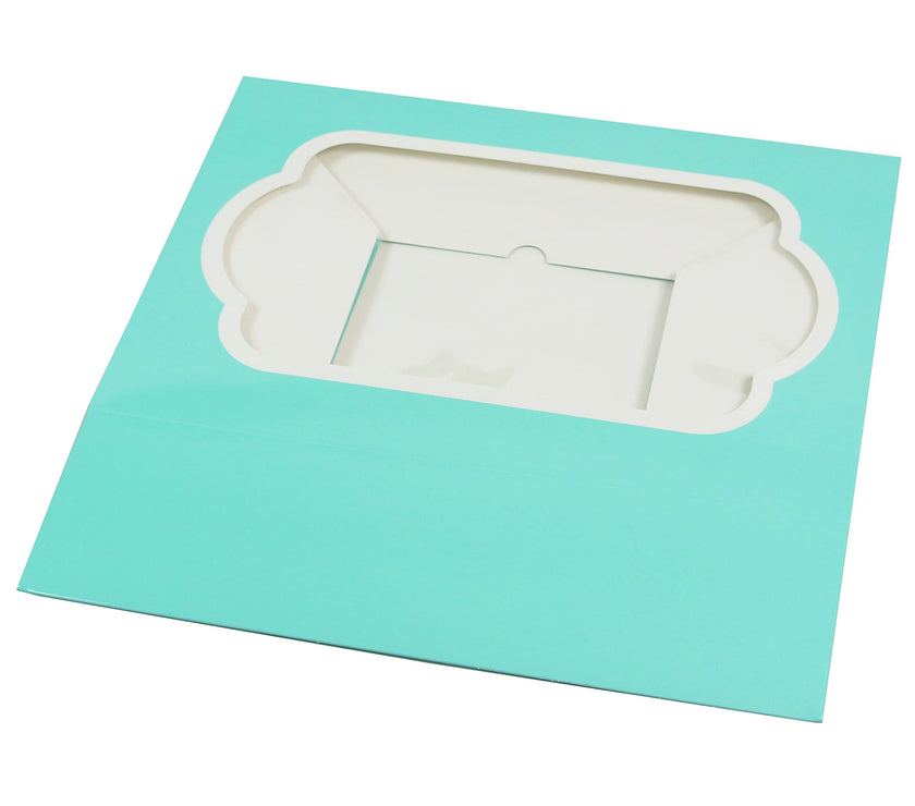 Global Sugar Art Auto-Popup Cupcake Box Muffin Box with Insert and Window, 10 x 7 x 4 Inches