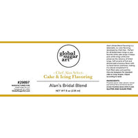 Alan's Bridal Blend Cake, Icing, Frosting and Baking Flavoring 8 Ounces by Global Sugar Art