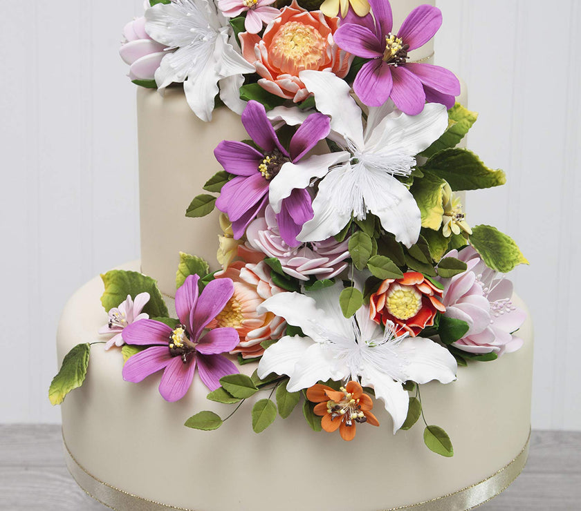 Protea Sugar Cake Flowers by Global Sugar Art, Assortment, 3 Count