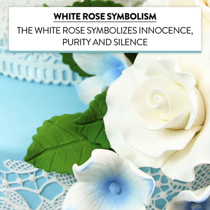 White Aussie Roses, 8 Count