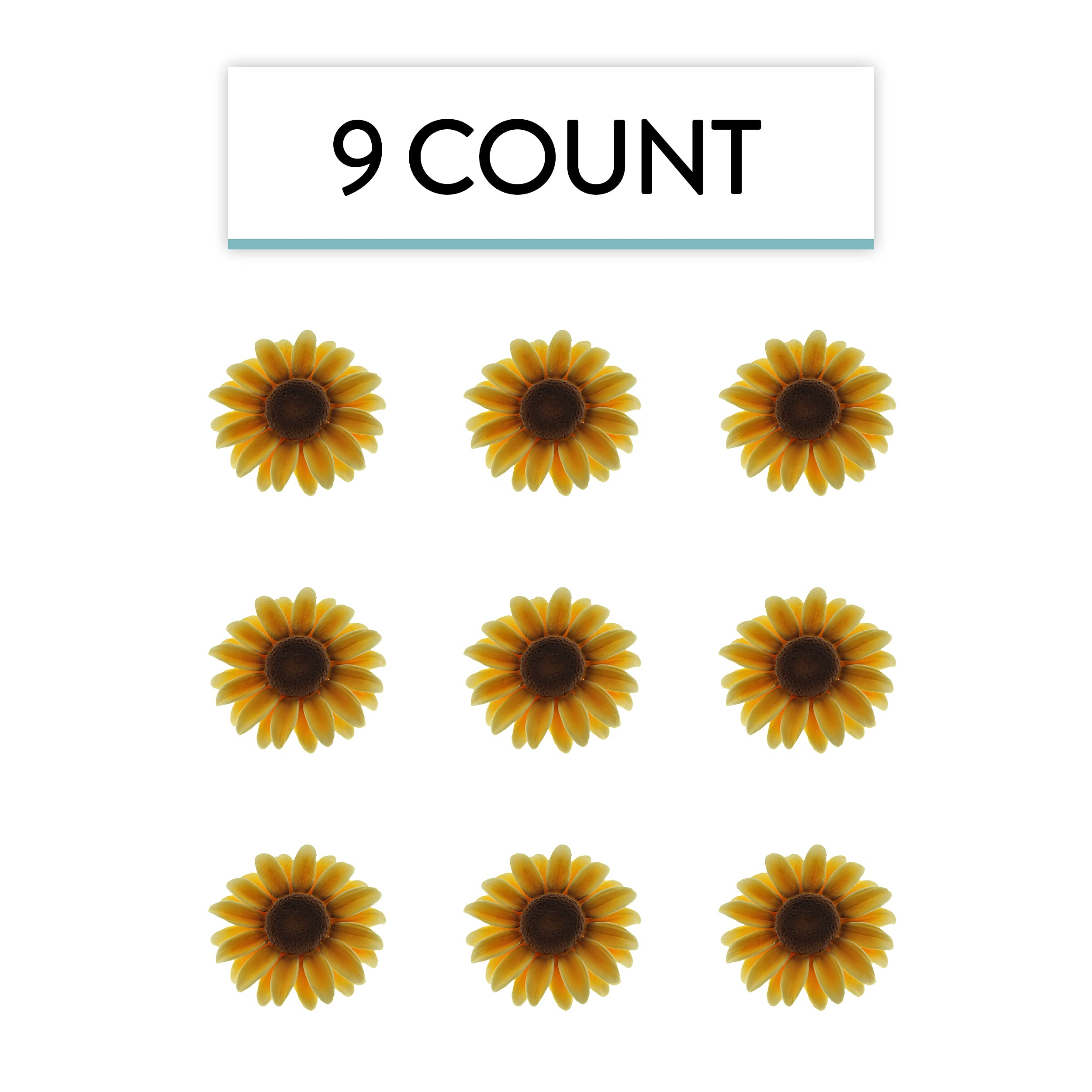Sunflower Sugar Flowers for Cake Decorating, Fall Collection, by Global Sugar Art