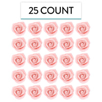 Peace Rose Sugar Flowers for Cake Decorating, by Global Sugar Art, Medium, Pink
