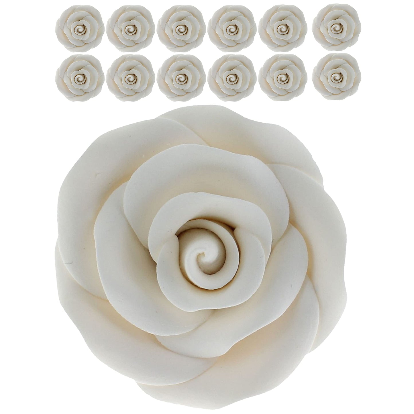 White Roses Unwired, 2-inch, 12 Count