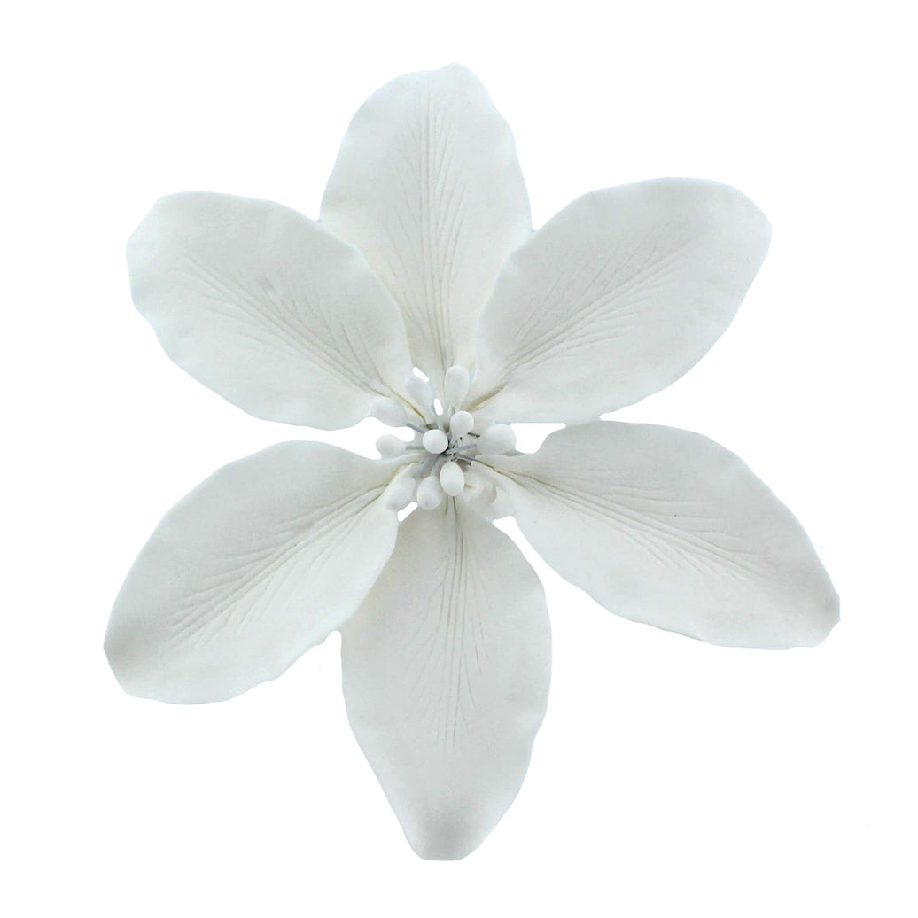 Easter Lily Sugar Flowers, Casablanca Lilies by Global Sugar Art, Extra Large, White, 3 Count