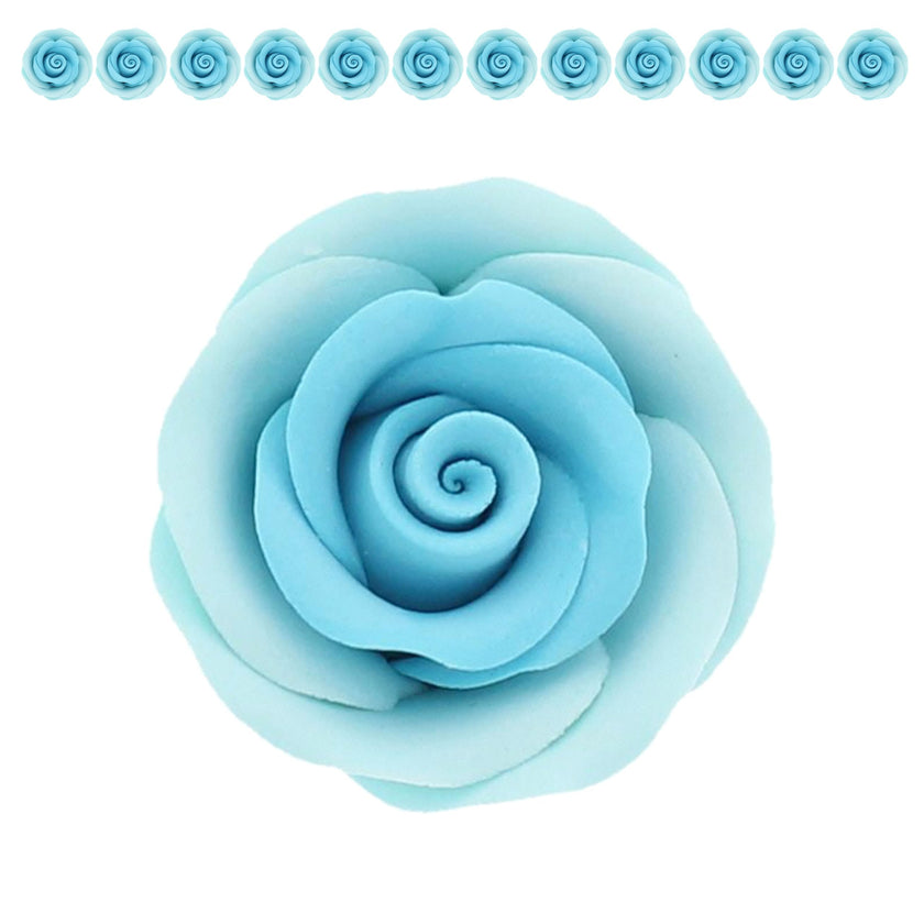 Premium Roses for Decorating Cakes and Cupcakes, by Global Sugar Art, Medium, Lavender Pink Yellow Peach
