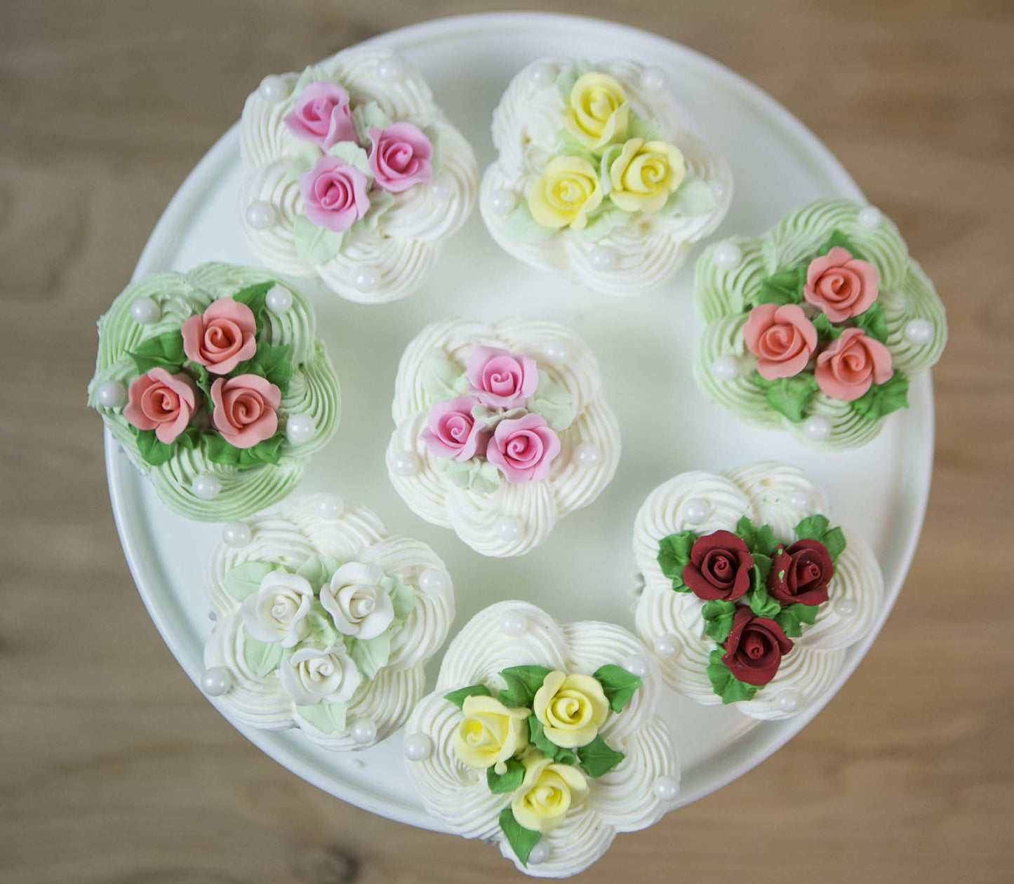 Tiny Yellow Rose Toppers, 3/4-Inch