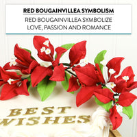 Bougainvillea Sugar Cake Flowers, Tropical Cake Decorations, by Global Sugar Art, Red