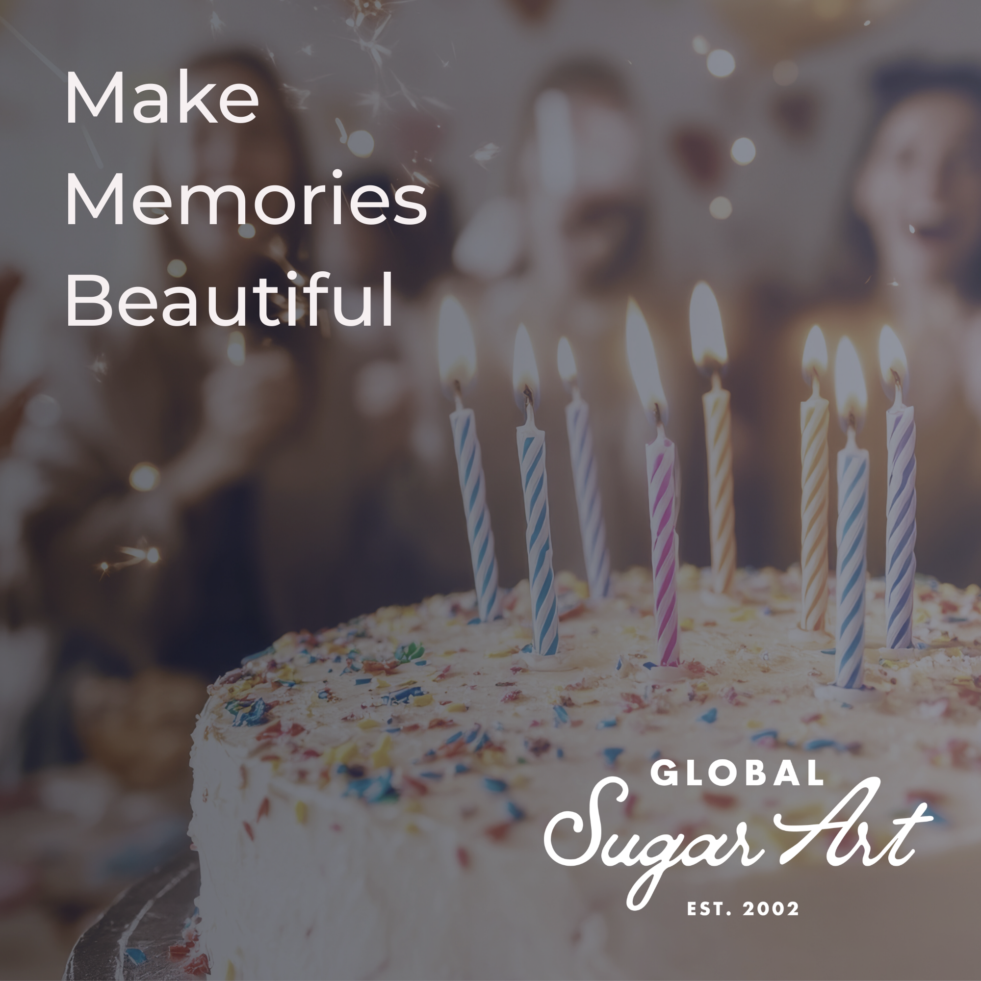 Global Sugar Art Blossom Sugar Wedding Cake Flowers with Pearl Stamens, White, by Chef Alan Tetreault