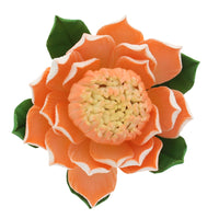Protea Sugar Cake Flowers by Global Sugar Art, Large Tangerine, 1 Count