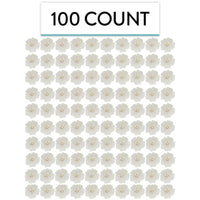 Global Sugar Art Blossom Sugar Wedding Cake Flowers with Pearl Stamens, White, by Chef Alan Tetreault