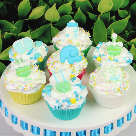 Baby Shower Cupcake Toppers, Baby Boy
